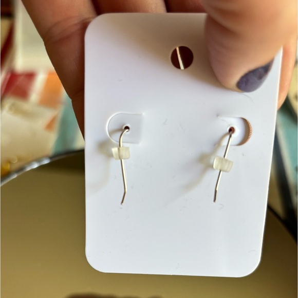 Handmade by Me Leather Leaf Earrings - Picture 4 of 4